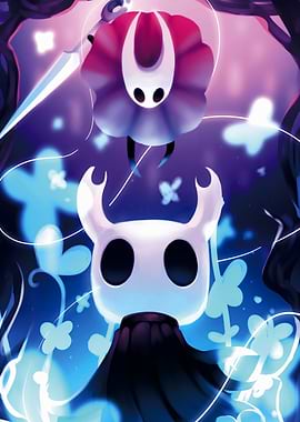 Hollow Knight Characters in Magical Forest