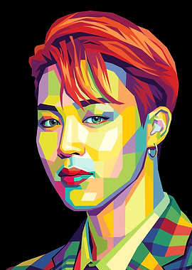 Jimin Pop Art Portrait