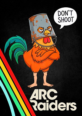 Rooster with Bucket Hat