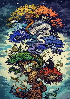 Mythical Tree of Creatures