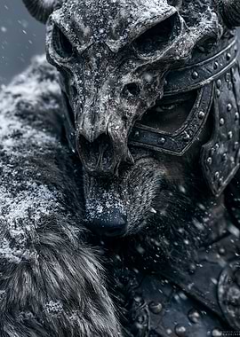 Viking Warrior in Snow