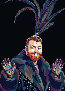 Sam Smith Pop Art Portrait