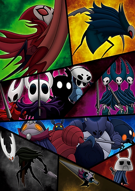 Hollow Knight Characters Collage
