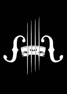 Minimalist Violin Bridge and F-Holes