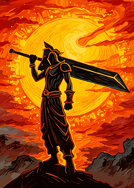 Warrior with Giant Sword