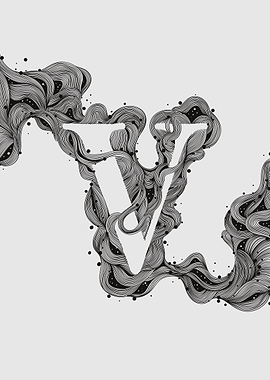 Abstract V Letter Design