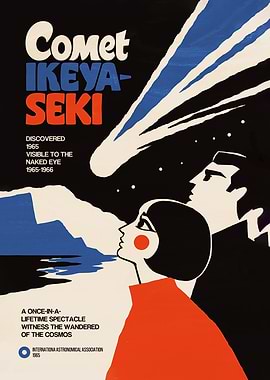 Comet Ikeya-Seki Vintage Poster