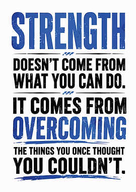 Strength Quote Poster