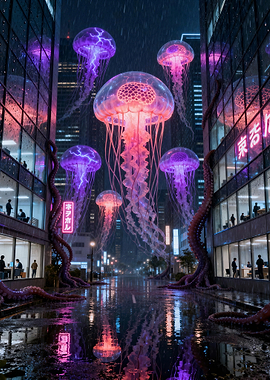 Neon Medusas