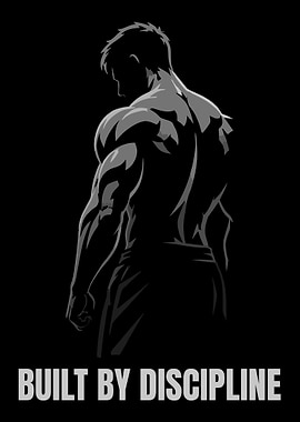 Built by Discipline Motivational Art