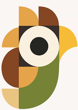 Geometric Owl Illustration