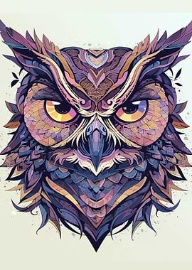 Intricate Owl Portrait