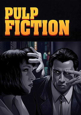 Pulp Fiction Movie Poster Art