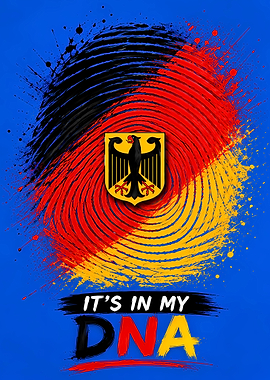 German DNA Fingerprint Art