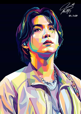 Suga Pop Art Portrait