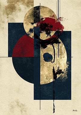 Mono No Aware No. 16 – Sumi-E Japanese Floral Wall Art