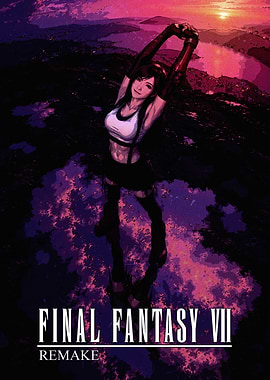 Tifa Lockhart Final Fantasy VII Remake Poster