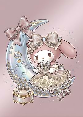 My Melody on a Crescent Moon