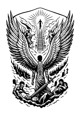 Angel Ascending to Heaven