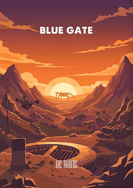 Blue Gate Arc Raiders Sci-Fi Landscape