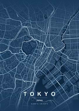 Tokyo Map Art