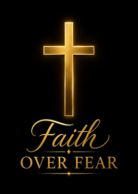Faith Over Fear Cross