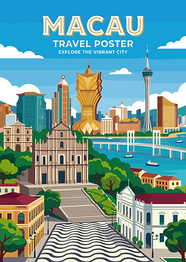 Macau Travel Poster