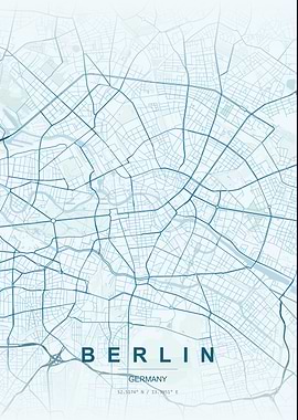 Berlin City Map Poster