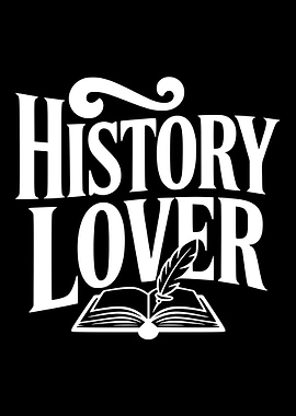 History Lover Text Art