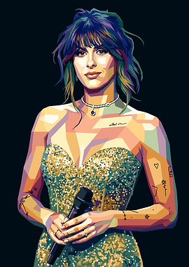 Pop Art Portrait of a Ella Langley