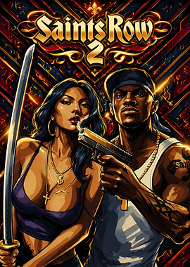 Saints Row 2 Game Poster