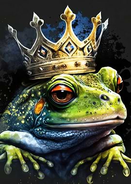 King Frog with Crown