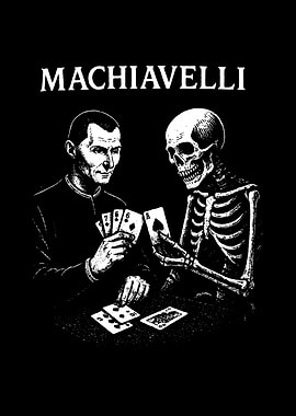 Machiavelli and Skeleton Playing Cards