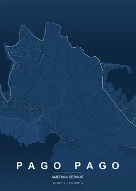 Pago Pago Map