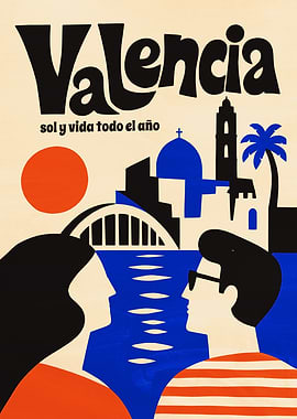 Valencia Travel Poster