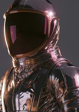 Astronaut in a Shiny Suit