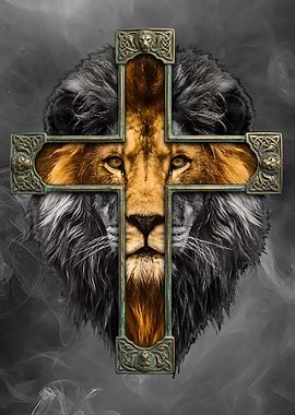 Lion and Cross Religion