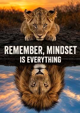 Lion Reflection Mindset is everything