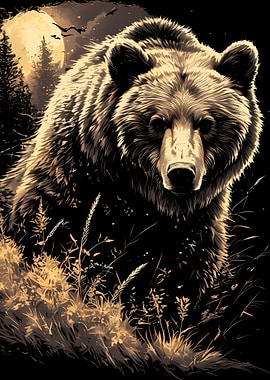 Bear in the Moonlight