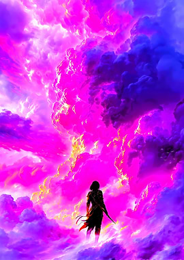 Warrior in a Cosmic Sky