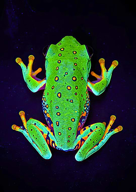 Frog Under UV Light