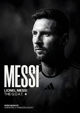 Lionel Messi G.O.A.T Portrait