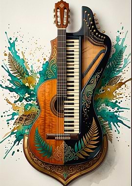 Musical Instrument Fusion Art