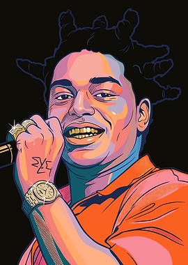 Kodak Black Pop Art Portrait