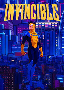 Invincible Flying Over City
