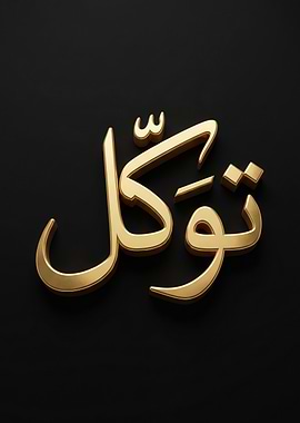 Golden Arabic Calligraphy