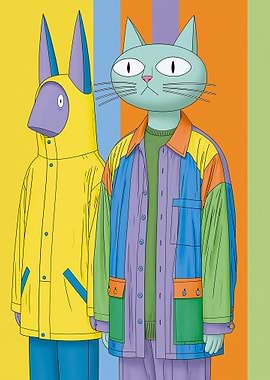 Anthropomorphic Animals in Colorful Outfits