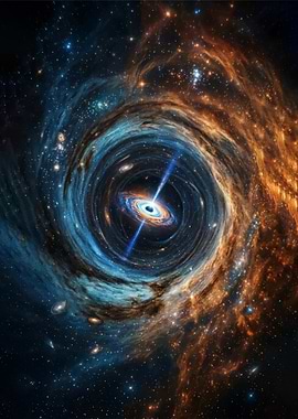 Black Hole with Jets and Nebula