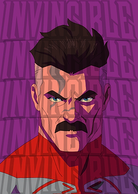 Omni-Man Pixel Art Portrait