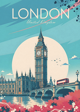 London Travel Poster
